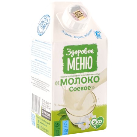 Напиток из растительного сырья «Молоко соевое» 1%, 0.5 л