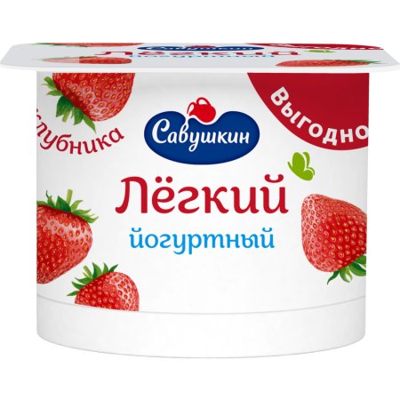 Йогурт «Ласковое лето» клубника, 1.5%, 120 г