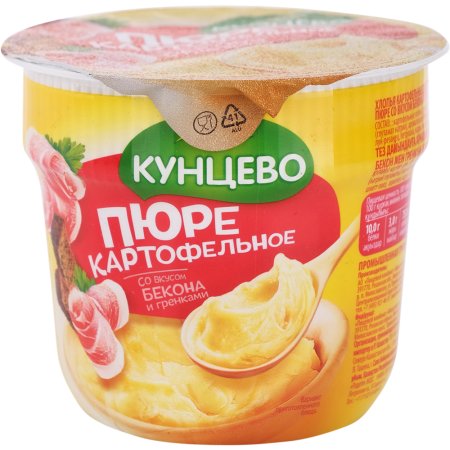 Пюре картофельное «Кунцево» со вкусом бекона и гренками, 40 г