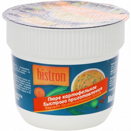 Пюре картофельное быстрого приготовления «Bistron» с гренками, 40 г.
