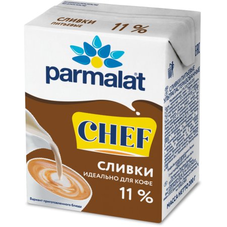 Сливки питьевые «Parmalat» 11%, 200 г