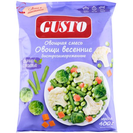 Овощная смесь «Gusto» весенние, замороженные, 400 г