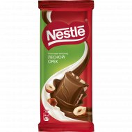Шоколад «Nestle» молочный , с лесным орехом, 82 г