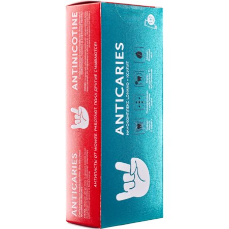 Паста зубная «Wowee» antinicotine+anticaries, 1+1, 200 г