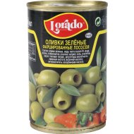 Оливки зеленые «Lorado» фаршированные лососем, 300 г.