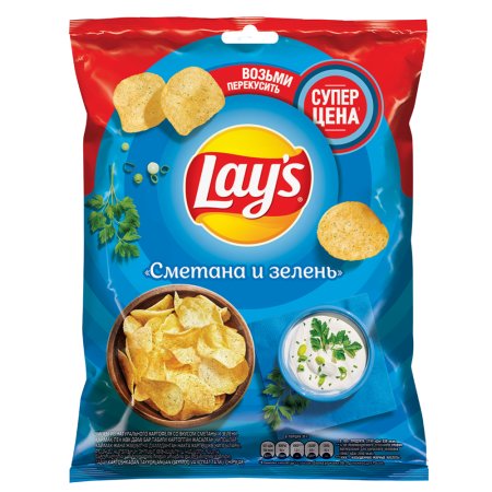 Чипсы «Lay's» сметана и зелень, 50 г