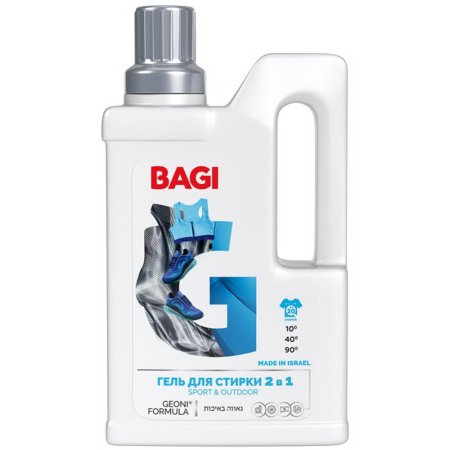 Гель для стирки «Bagi» 2 в 1, Sport&Outdoor, 950 мл