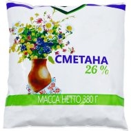 Сметана «COMPLIMILK»(26%,п/пл)Слуцк 380г