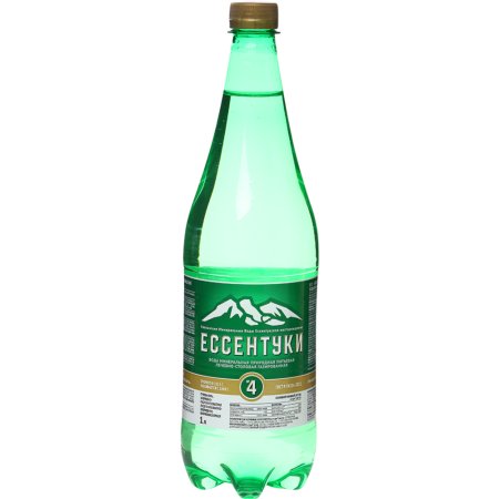 Вода минеральная «Ессентуки № 4» газированная, 1 л.
