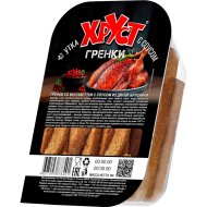 Гренки «Хруст» со вкусом утки с соусом из дикой брусники, 90 г