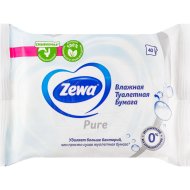 Туалетная бумага влажная «Zewa» Pure, 40 листов