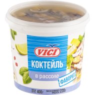 Коктейль из морепродуктов «Vici» фаворит, соленые, в рассоле, 400 г