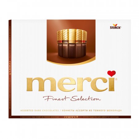 Шоколад «Merci» ассорти из тёмного шоколада, 250 г.