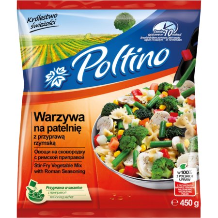 Овощи «Poltino» овощи на сковородку с римской приправой, 450 г.