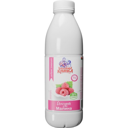 Йогурт «Бабушкина крынка» со вкусом малины, 1%, 900 г