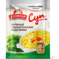 Суп быстрого приготовления «Кулинар» куриный с макаронами, 55 г