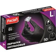 Перчатки «Paclan» нитриловые, хозяйственные, размер L, 50 шт