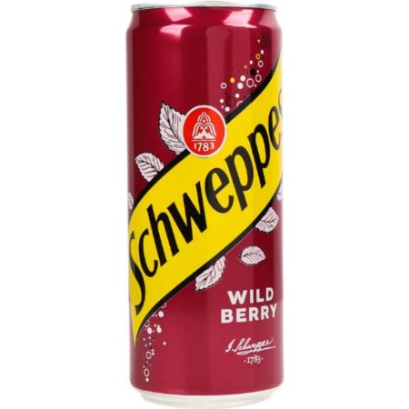 Напиток «Schweppes» ягодный вкус безалкогольный, газированный, 0.33 л