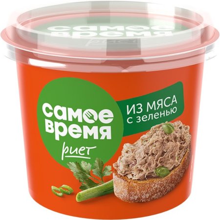 Риет из мяса «Самое Время» с зеленью, 150 г