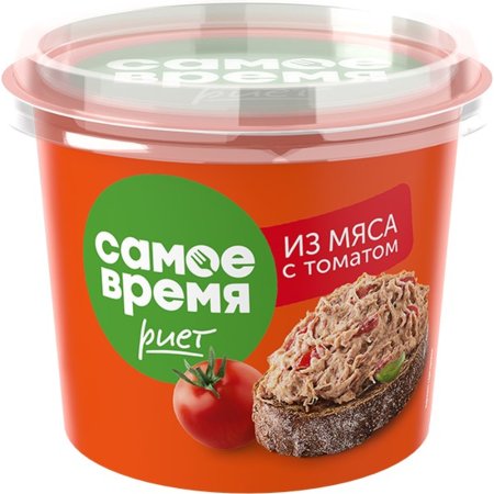 Риет из мяса «Самое Время» с томатами, 150 г