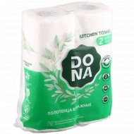 Бумажные полотенца «Dona» двухслойные, 2 шт.
