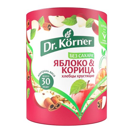 Хлебцы «DrKorner» яблоко с корицей, 90 г