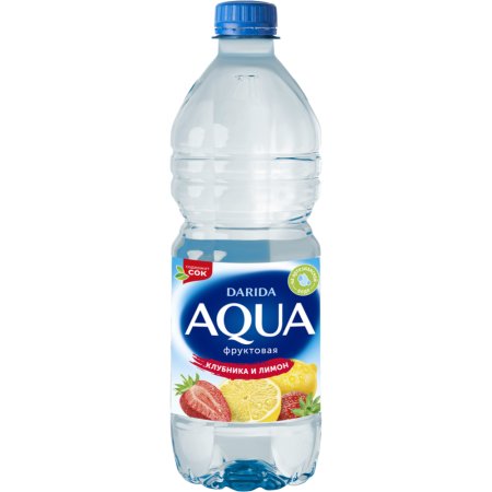 Напиток «Aqua» фруктовая с ароматом лимона и клубники, 0.75 л.