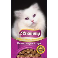 Корм влажный «Chammy» для кошек, мясное ассорти в соусе, пауч, 85 г