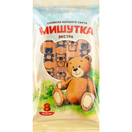 Сосис«МИШУТКИ КЛАС ЭК»(вс,мп,иг)Серв340г