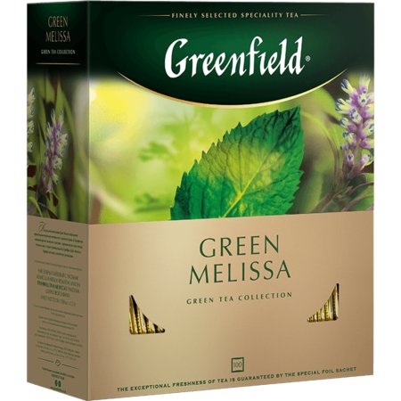 Чай зеленый «Greenfield» Green melissa, 100 пакетиков.