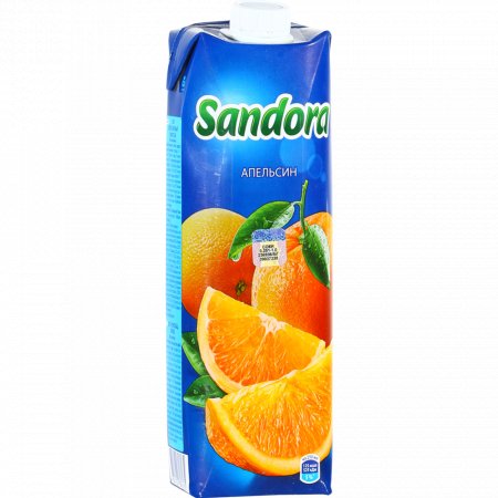 Сок «Sandora» апельсиновый с мякотью, 0.97 л.