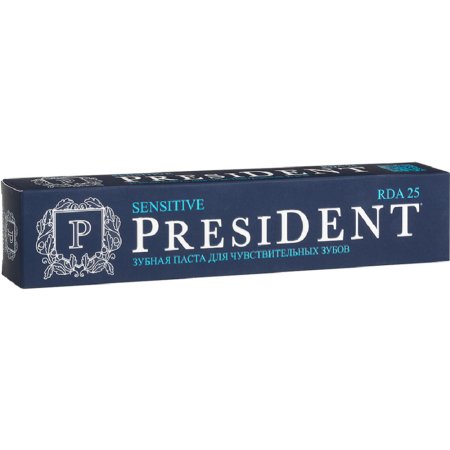 Паста зубная «President» Sensitive, 25 RDA, 75 г