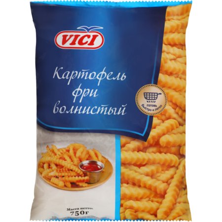 Картофель фри «VICI» (волнистый) 0.75кг