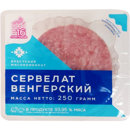 Колбаса вк«СЕРВ ВЕН»(вс,мс,игаз)Брес250г