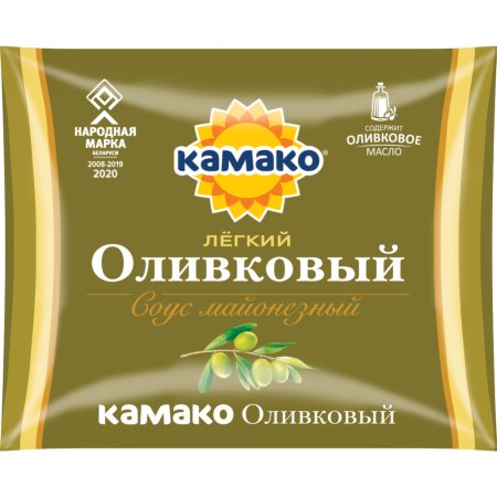 Соус майонезный «КАМАКО» Оливковый легкий 25%, 180 г.