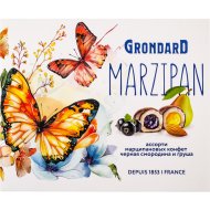 Конфеты глазированные «Grondard» марципан, смородина и груша, 112 г