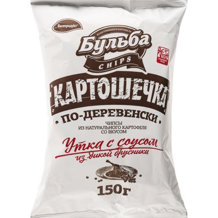 Чипсы «БУЛЬБА CHIPS» (утка/брусн.) 150г