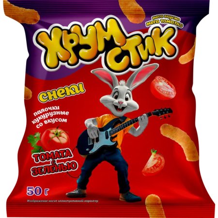 Палочки кукурузные «Хрумстик» со вкусом томата с зеленью, 50 г
