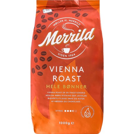 Кофе «Merrild» vienna roast, в зернах, 1 кг