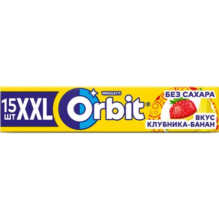 Жевательная резинка «Оrbit» XXL клубника-банан, 20.4 г