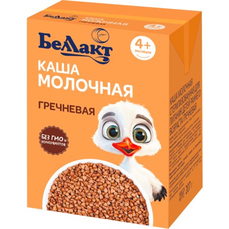 Каша «Беллакт» гречневая, молочная, 207 г