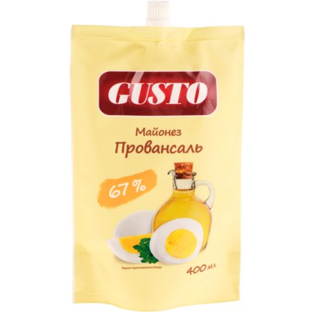 Майонез «Gusto» Провансаль 67%, 400 мл.