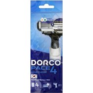 Бритва одноразовая «Dorco» Pace 4, станок 1шт плавающая головка, 4 лезвия.