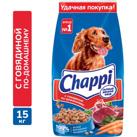 Корм для собак «Chappi» говядина, 15 кг.