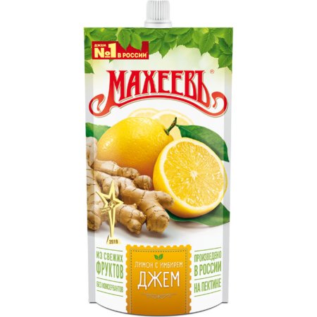 Джем «Махеевъ» лимон с имбирем, 300 г.