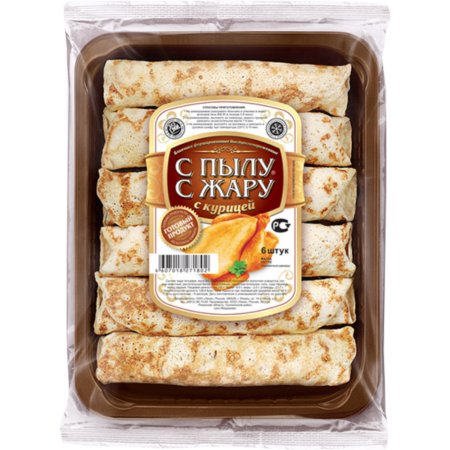 Блинчики «С пылу с жару» с курицей 360 г