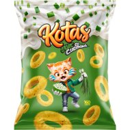 Кольца кукурузные «Kotas» лук со сметаной, 85 г