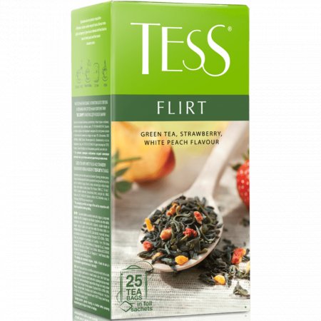 Чай зелёный «Tess» Flirt, 25 пакетиков.