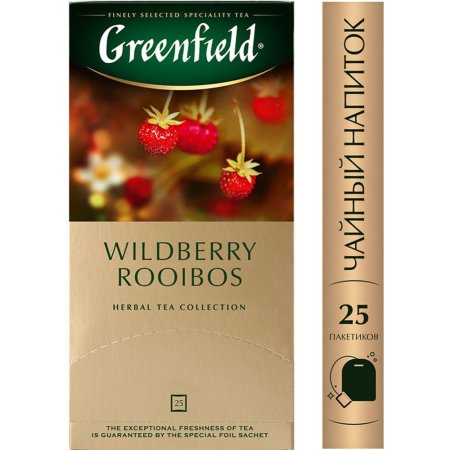 Чайный напиток «Greenfild» Wildberry Rooibos, 25 пакетиков.