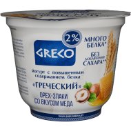 Йогурт «Греческий» орех-злаки со вкусом мёда, 2%, 230 г